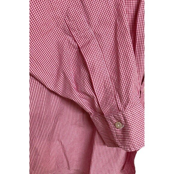 Men's Brooks Brothers Long Sleeve Shirt Red Checks Size 16.5 34 - Picture 5 of 6